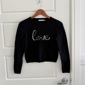 Alice and Olivia Jewel Love Sweater